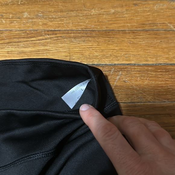 The Color Run Black Running Capris, Sz Lg - Picture 3 of 4